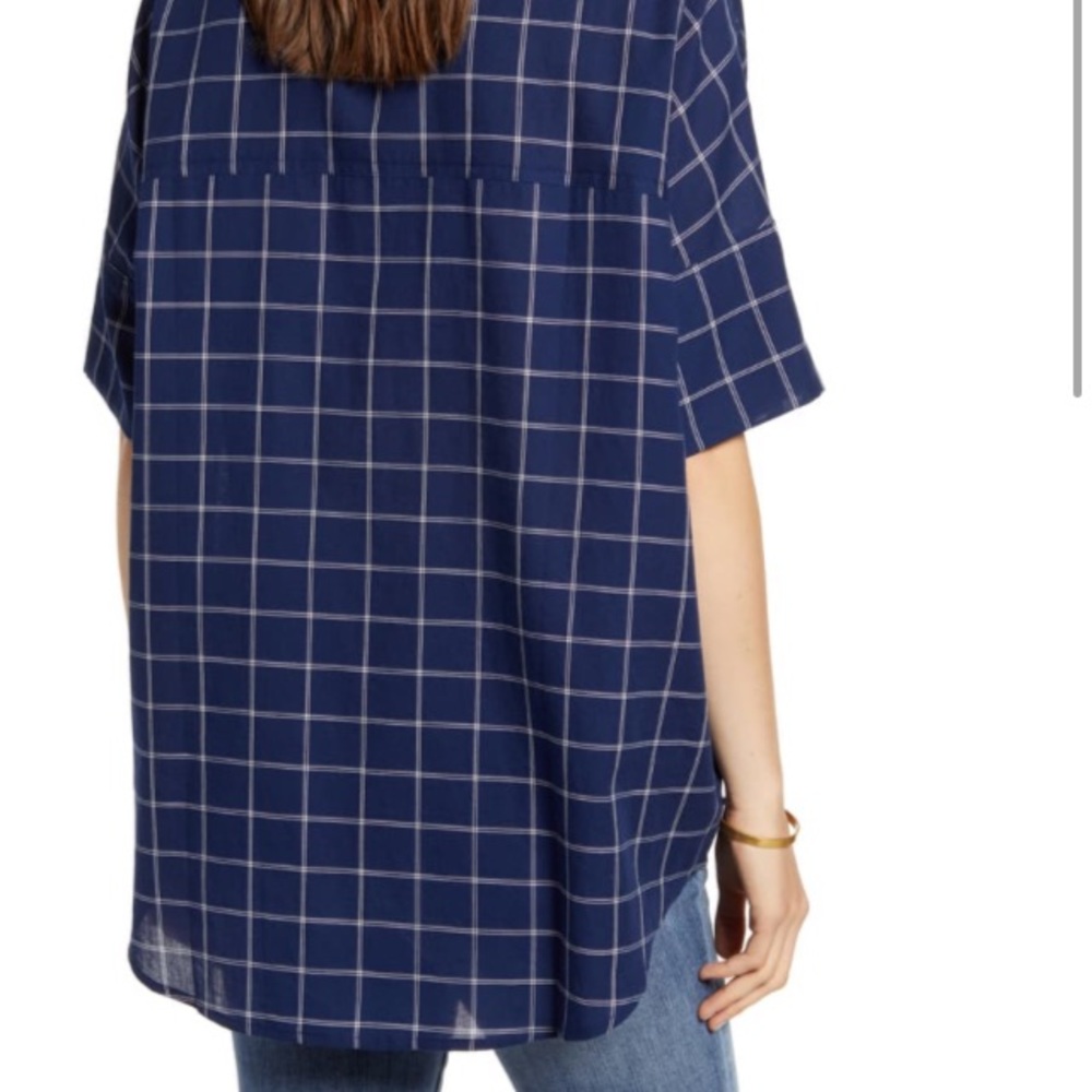 Madewell short sleeve plaid button down - Picture 4 of 7
